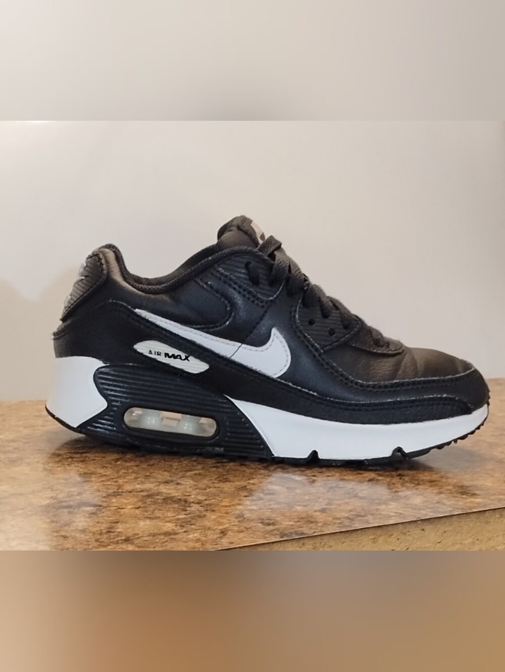 Nike Air Max 90 (GS) 'Black White' HF6358-002 Size 3Y